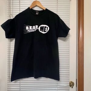 Gildan Black Graphic Tee - Best Version Me, Unisex  Size Medium